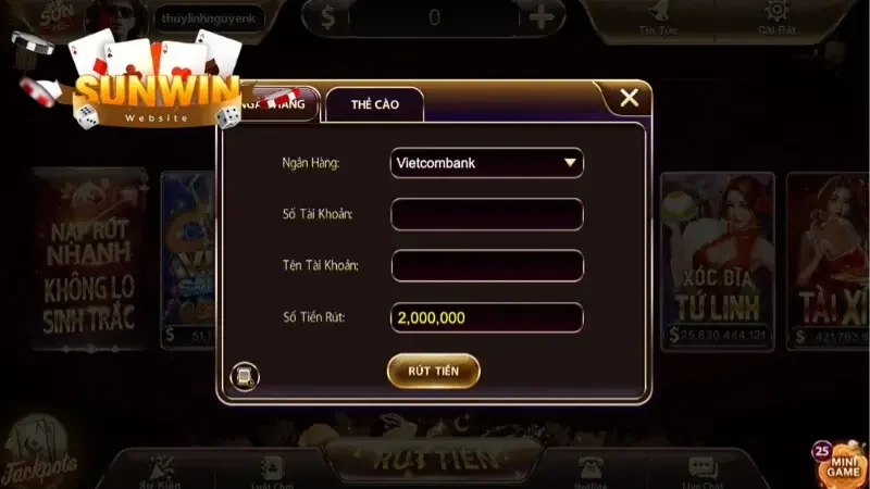 Quy trình 3 bước rút tiền Sunwin thần tốc